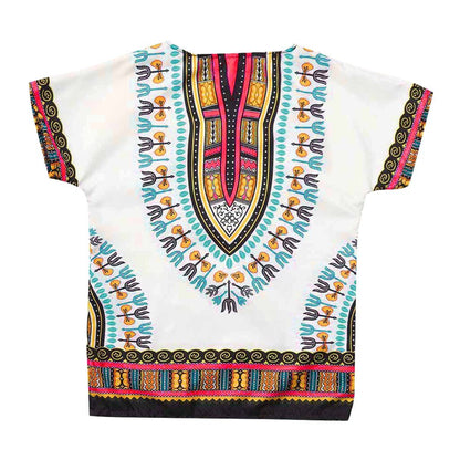Unisex Short Sleeve African Dashiki